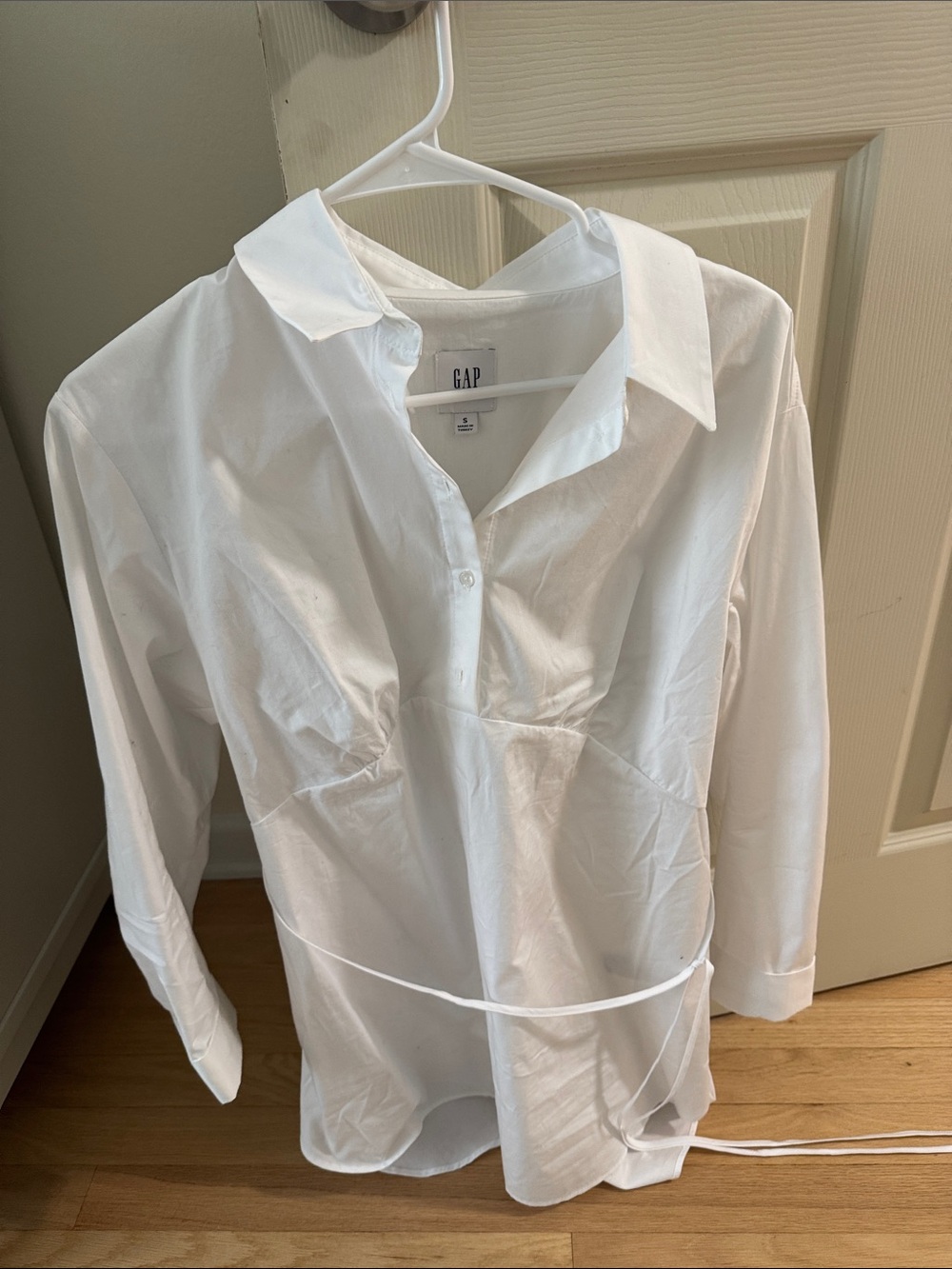 GAP White Collared Button-Front Tunic